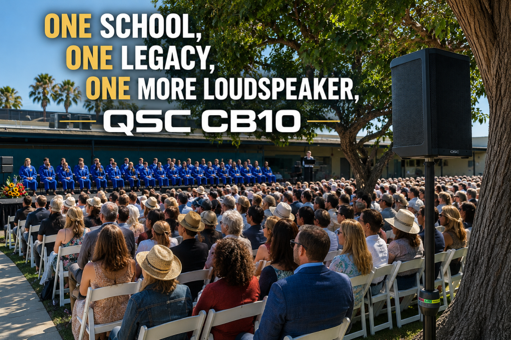 One School, One Legacy, One More Loudspeaker, QSC&nbsp;CB10